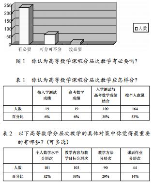 应用型本科高校高等数学分层次教学研究